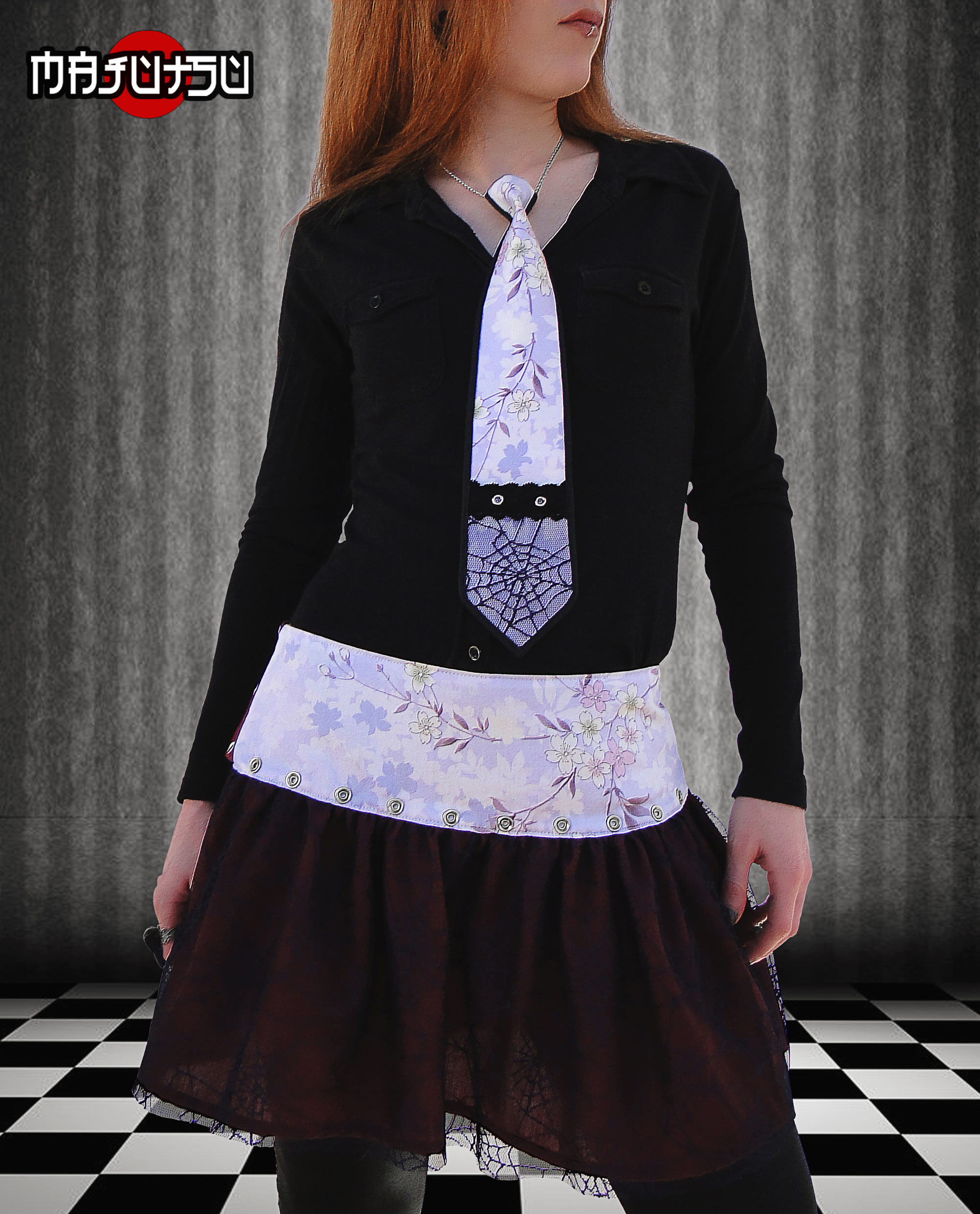 Necktie Japanese Punk Lolita Tie Lilas_Ties & Flies_4.jpg